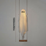 Hanging Ghost Swing - 5FT Large Ghosts on a Swing Halloween Outdoor Decoration - Swinging Ghost for Yard, Tree, and Garden