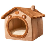 Dog House Indoor Foldable Soft Kennel Bed Warm Cats House Puppy Cave With Cushion For Small Medium Large Dogs Cats