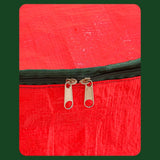 Halloween Christmas Wreath Storage Bag, 1 Pack Red Garland Wreaths Container with Handles, Holiday Decoration Case, Space-Saving, for Organizing Seasonal Decor Medium