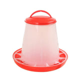 Chicken Automatic Feeder Fowl Poultry Farming Breeding Water Food Feed Dispenser Poultry Feeder Waste Chicken Feeder Jar Baby Chick Feeder For Birds Quail