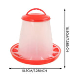 Chicken Automatic Feeder Fowl Poultry Farming Breeding Water Food Feed Dispenser Poultry Feeder Waste Chicken Feeder Jar Baby Chick Feeder For Birds Quail