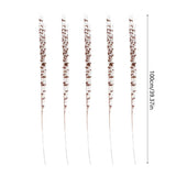5Pcs Artificial Glitter Berry Stems 39.4 in Fake Christmas Picks Decorative Glitter Sticks for Vase Christmas Tree DIY Wreath Crafts Fireplace Decor