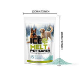 Pet Safe Ice Melt – Pet Friendly Ice Melt, Snow Melt – Green Granules with CMA, Driveway Salt & Sidewalk Salt for Ice, with towel (100g/3.35 oz)