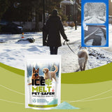 Pet Safe Ice Melt – Pet Friendly Ice Melt, Snow Melt – Green Granules with CMA, Driveway Salt & Sidewalk Salt for Ice, with towel (100g/3.35 oz)