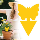 5 Pack Flying Insect Traps for Plants – Yellow Sticky Traps for Fungus Gnats,Flies & Flying Bugs,Indoor Outdoor Flying Bug Catcher for Pots,Garden & Kitchen,Non-Toxic,Odorless,Yellow