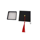 2Pcs Graduation Cap Candy Box Graduation Party Supplies Decorations Graduation Gift Candy Boxes for Graduation Party Favor