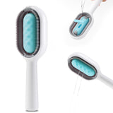 Cat Bath Brush, 2 in 1 Cleaning Brush Cat, Wet Cat Comb, Pet Hair Removal Comb with Water Tank, Sticky Brush (Towels Not Included)