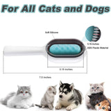 Cat Bath Brush, 2 in 1 Cleaning Brush Cat, Wet Cat Comb, Pet Hair Removal Comb with Water Tank, Sticky Brush (Towels Not Included)