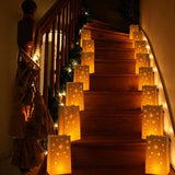 20-Pack Candle Lantern Bags, Fire-Retardant, Star Luminaries for Christmas, Weddings, Birthday Party Valentine's Day Decoration