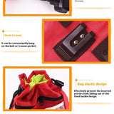 Red Treat Bag with Training for Dogs, Pet Treat Bag with Waist Belt Shoulder Strap Poop Bag Dispenser（14cm * 18cm * 6cm）