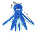 1 Pcs Durable Plush Dog Chew Toy, Squeaky Interactive Tug Of War Toy For Large Dogs, Crinkle Sound Pet Toy, Warm Puppy Toyt,32*9*9cm,Blue