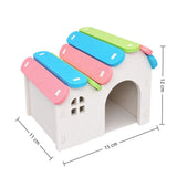 Hamster Nest Pet Exercise Toy, Hamster House Plastic Gerbil Hideout, Guinea Pig Accessories Cave, Hamster Platform Toy,15*11*12cm