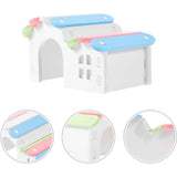 Hamster Nest Pet Exercise Toy, Hamster House Plastic Gerbil Hideout, Guinea Pig Accessories Cave, Hamster Platform Toy,15*11*12cm