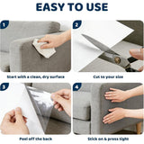 1 Roll Self Adhesive Transparent PVC Cat Scratch Protection Film, Transparent Couch Protector From Cat Claws,30cm*5m