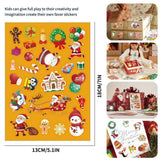 32 Sheets Christmas Stickers for Kids Christmas Ornament Stickers 8 Designs Bulk Cute Christmas Stickers Assortment Holiday Sticker Santa Snowman Reindeer Stickers
