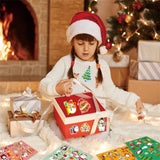 32 Sheets Christmas Stickers for Kids Christmas Ornament Stickers 8 Designs Bulk Cute Christmas Stickers Assortment Holiday Sticker Santa Snowman Reindeer Stickers