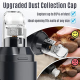 Electric Pet Nail Grinder w/ LED, 6-Speed, Low Noise & Dust Cap(WHITE)