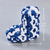 Cotton Rope Squeaky Treat-Dispensing Boot Dog Toy for Small/Medium Dogs, Chew Teeth Cleaning Tug Puzzle Pet Supplies.*Red and green