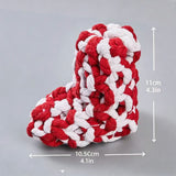 Cotton Rope Squeaky Treat-Dispensing Boot Dog Toy for Small/Medium Dogs, Chew Teeth Cleaning Tug Puzzle Pet Supplies.*Huangbai