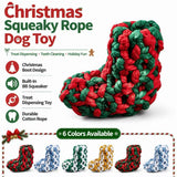 Cotton Rope Squeaky Treat-Dispensing Boot Dog Toy for Small/Medium Dogs, Chew Teeth Cleaning Tug Puzzle Pet Supplies.**Blue and white
