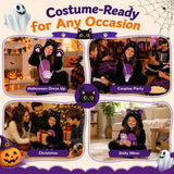 Kids' Black Cat Onesie Costume for Halloween, Role Play, and Themed Parties, L (Black)