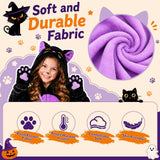 Kids' Black Cat Onesie Costume for Halloween, Role Play, and Themed Parties, XL (Black)