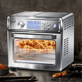 NNEDSZ Kitchen Couture 24 Litre Air Fryer Multifunctional LCD Digital Display Silver