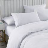 NNEDSZ Royal Comfort 2000TC Quilt Cover Set Bamboo Cooling Hypoallergenic Breathable - King - White