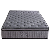 NNEDSZ Casa Decor Bamboo Charcoal Mattress Pocket Spring Pillowtop 5 Zone 32cm Depth - Queen - Charcoal