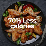 NNEDSZ Kitchen Couture 4 Litre Air Fryer Digital Display Black 1400W Healthy Cooker