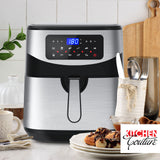 NNEDSZ Kitchen Couture 12 Litre Air Fryer Multifunctional LCD One Touch Display Silver