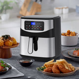 NNEDSZ Kitchen Couture 12 Litre Air Fryer Multifunctional LCD One Touch Display Silver
