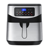 NNEDSZ Kitchen Couture 12 Litre Air Fryer Multifunctional LCD One Touch Display Silver