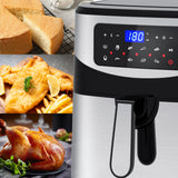 NNEDSZ Kitchen Couture 12 Litre Air Fryer Multifunctional LCD One Touch Display Silver