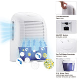 NNEDSZ Pursonic 1500ML Clean Air Max Dehumidifier Portable Electric Office Home White