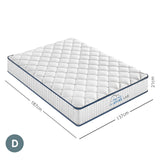 NNEDSZ Spine-Lab Mattress 5 Zone 21cm Medium Firm Foam Bonnell Spring - Double - White