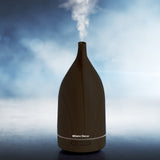 NNEDSZ Milano Decor Aroma Diffuser 100ml Ultrasonic Humidifier Purifier And 3 Pack Oils - Dark Wood