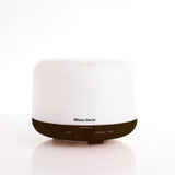NNEDSZ Milano Decor Mood Light Diffuser 500ml Ultrasonic Humidifier With 3 Pack Oils - Dark Wood