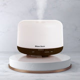 NNEDSZ Milano Decor Mood Light Diffuser 500ml Ultrasonic Humidifier With 3 Pack Oils - Dark Wood