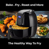 NNEDSZ Kitchen Couture 3.5 Litre Digital Display Black Air Fryer Oil Free Cooking