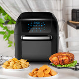 NNEDSZ Kitchen Couture Healthy Options 13 Litre Air Fryer 10 Presets LCD Display Black
