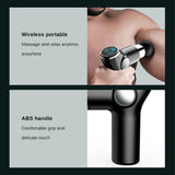NNEDSZ FitSmart LCD Display Mini Vibration Therapy Massage Device Black