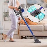 NNEDSZ MyGenie H20 PRO Wet Mop 2-IN-1 Cordless Stick Vacuum Cleaner Handheld Recharge - Blue