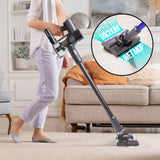 NNEDSZ MyGenie H20 PRO Wet Mop 2-IN-1 Cordless Stick Vacuum Cleaner Handheld Recharge - Grey