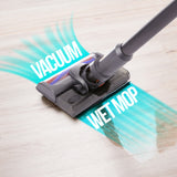 NNEDSZ MyGenie H20 PRO Wet Mop 2-IN-1 Cordless Stick Vacuum Cleaner Handheld Recharge - Grey