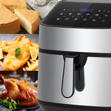 NNEDSZ Kitchen Couture 11.5 Litre Air Fryer Multifunctional LCD Digital Display Silver
