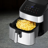 NNEDSZ Kitchen Couture 11.5 Litre Air Fryer Multifunctional LCD Digital Display Silver