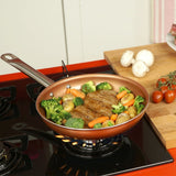 NNEDSZ Copperwell 28cm Pan Kitchen Non Stick Cookware Frypan
