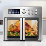 NNEDSZ Kitchen Couture 25 Litre Air Fryer Oven French Door Multifunctional Silver