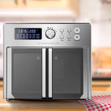 NNEDSZ Kitchen Couture 25 Litre Air Fryer Oven French Door Multifunctional Silver
